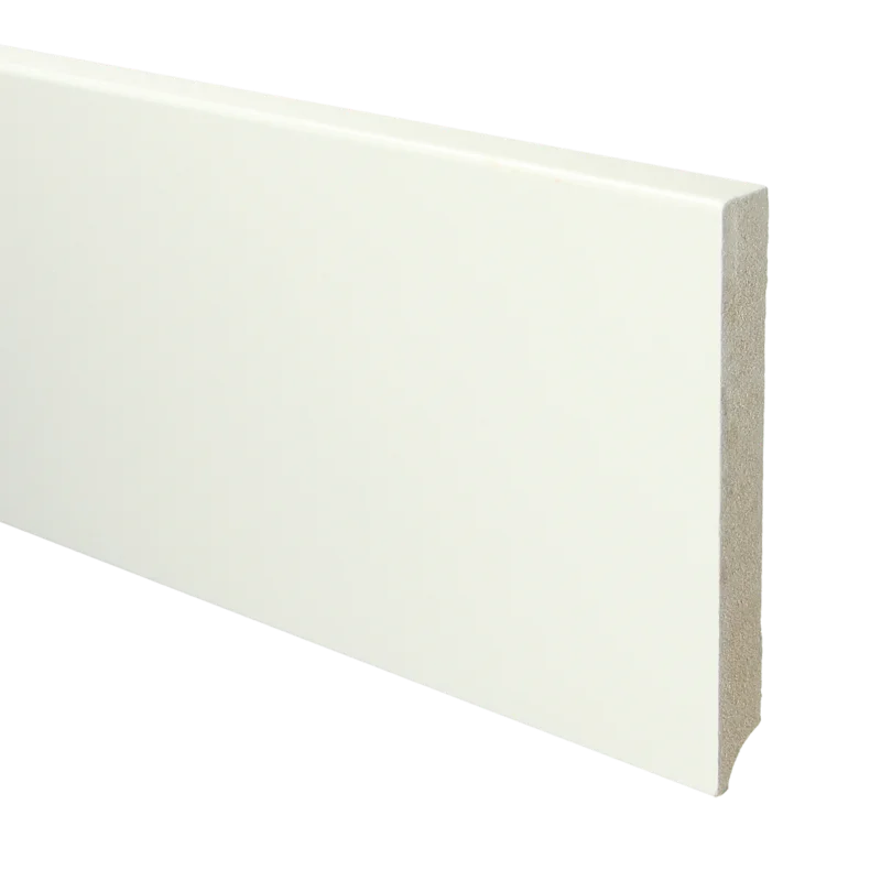 Direct Verzonden MDF Moderne Plint 150x18 RAL 9016 Verkeerswit 15965